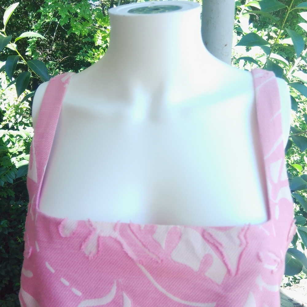 Alexis Illona Textured Jacquard Pink Mini Dress Women Medium - Picture 7 of 10